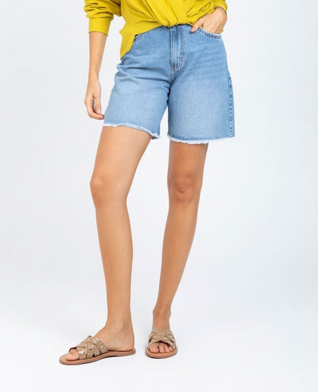 BERMUDA PARA MUJER EN DENIM TONO CLARO Adrissa