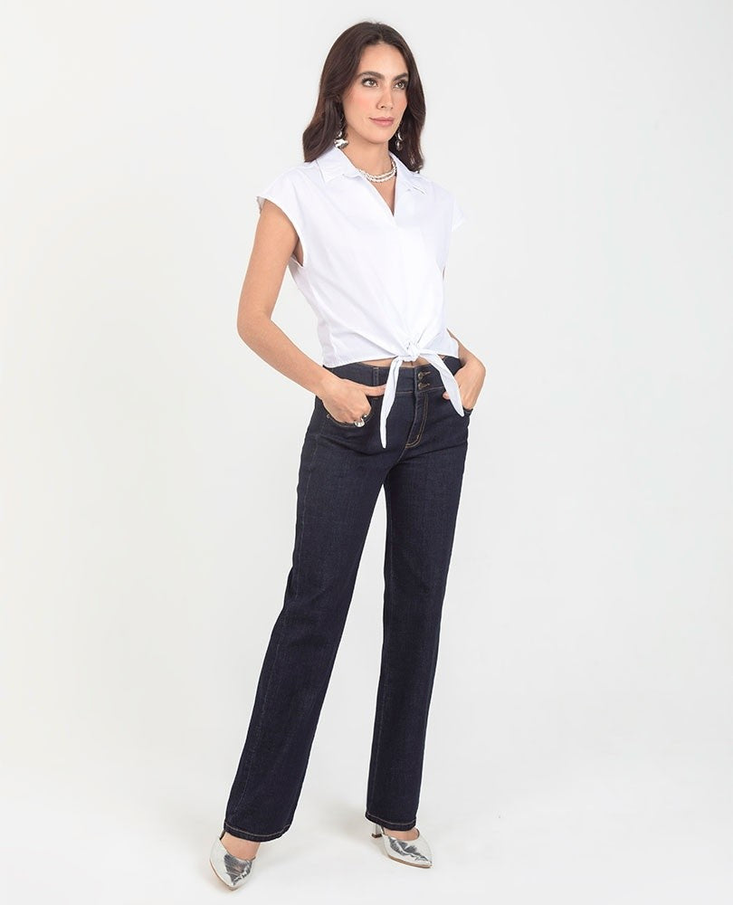 BLUSA ANUDADA PARA MUJER HOMBRO RODADO Adrissa