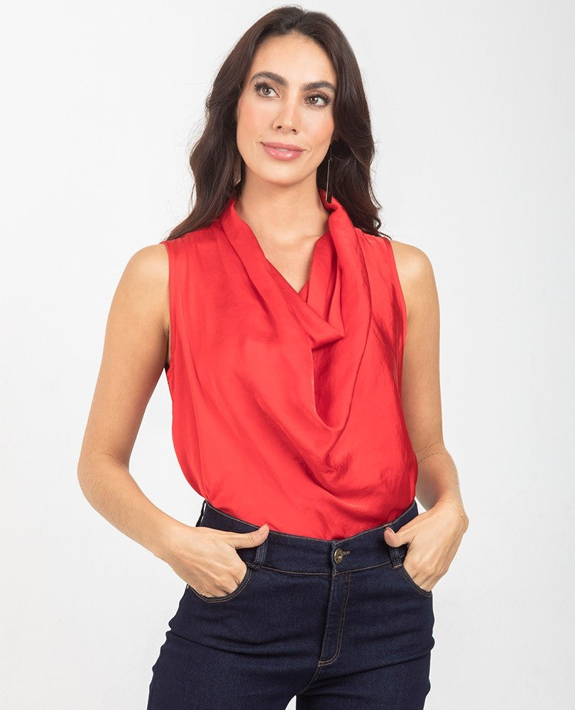 BLUSA BÁSICA MARCELA ROJO Adrissa