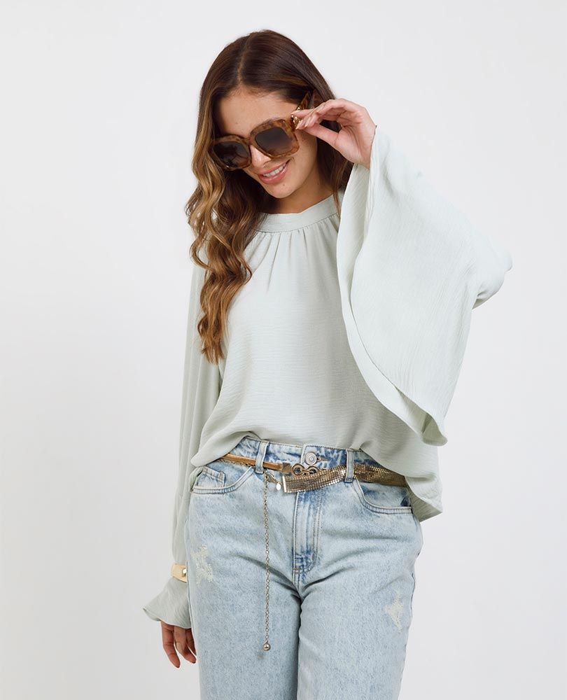 BLUSA BOHEMIA PARA MUJER MANGA LARGA Adrissa
