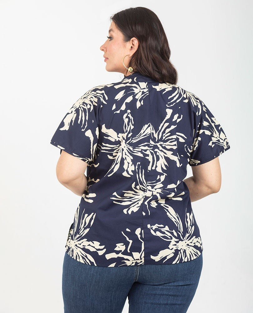 BLUSA ESTAMPADA TALLAS GRANDES Adrissa