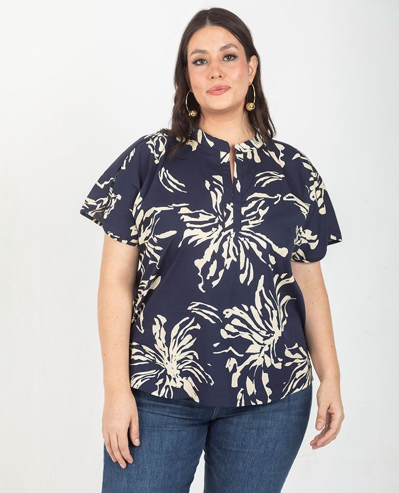 BLUSA ESTAMPADA TALLAS GRANDES Adrissa