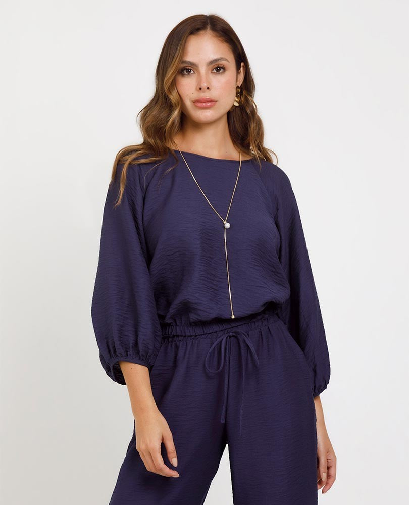 BLUSA MANGA 3/4 PARA MUJER MANGA RANGLAN Adrissa