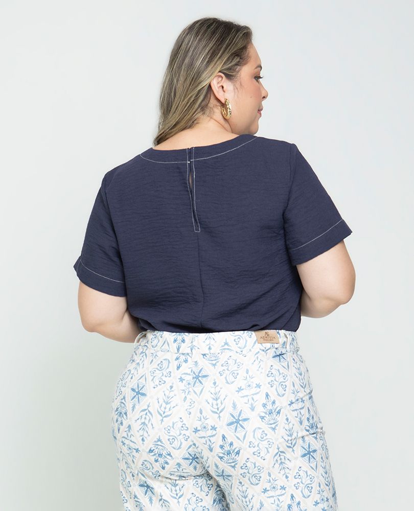 BLUSA MANGA CORTA TALLAS GRANDES Adrissa