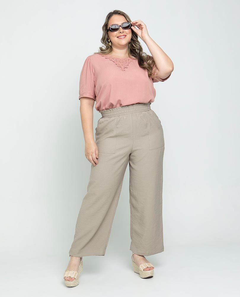 BLUSA MANGA CORTA TALLAS GRANDES Adrissa