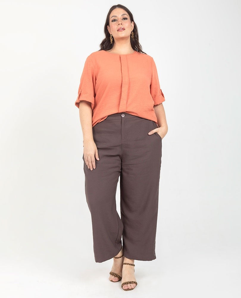 BLUSA MANGA CORTA TALLAS GRANDES Adrissa