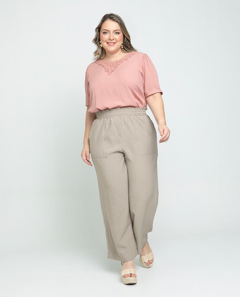 BLUSA MANGA CORTA TALLAS GRANDES Adrissa