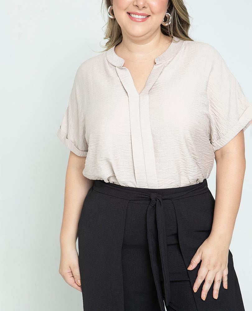 BLUSA MANGA RODADA TALLAS GRANDES Adrissa