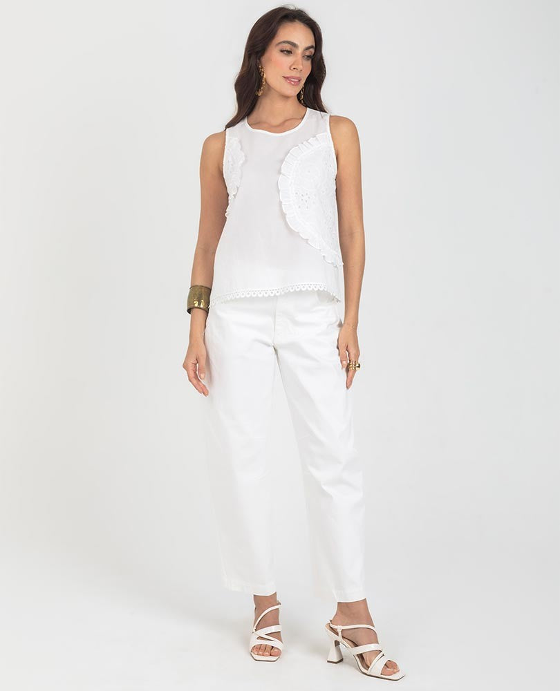 BLUSA ROMÁNTICA PARA MUJER MANGA SISA Adrissa