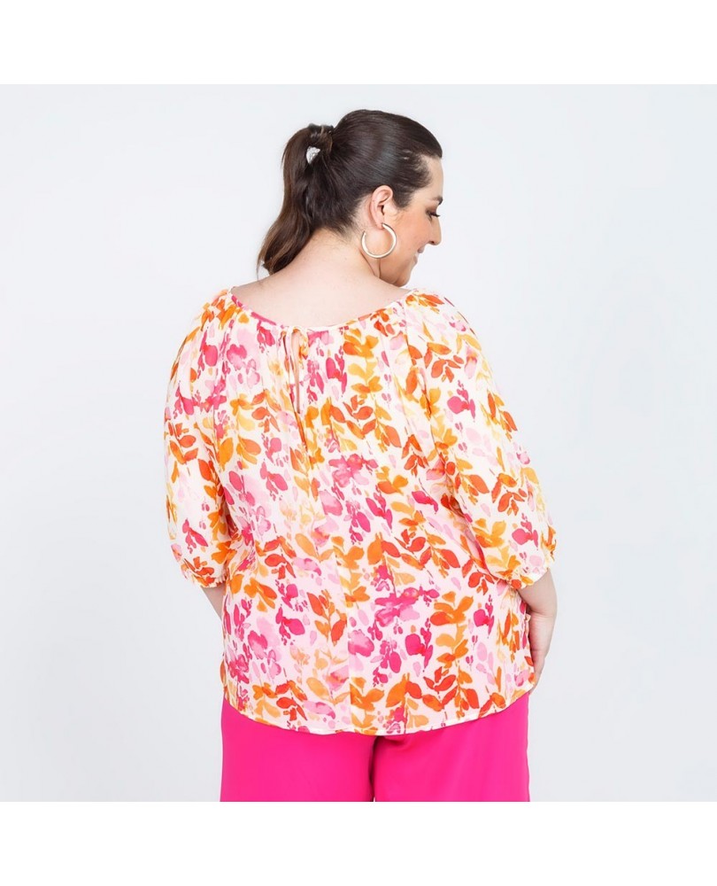 BLUSA TALLAS GRANDES ESTAMPADA Adrissa