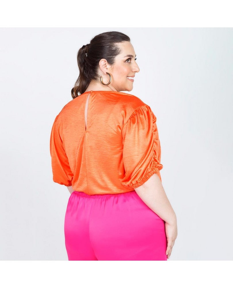 BLUSA TALLAS GRANDES MANGA CORTA Adrissa