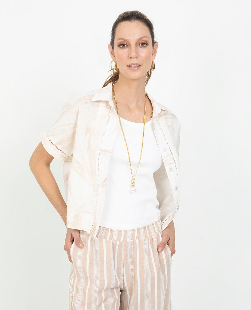 CAMISA CORTA PARA MUJER ESTAMPADA Adrissa