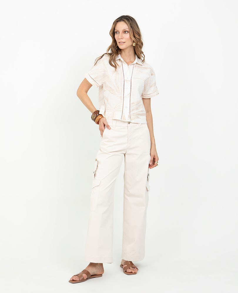 CAMISA CORTA PARA MUJER ESTAMPADA Adrissa