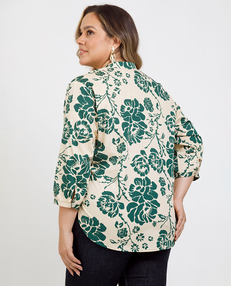 CAMISA ESTAMPADA TALLAS GRANDES Adrissa