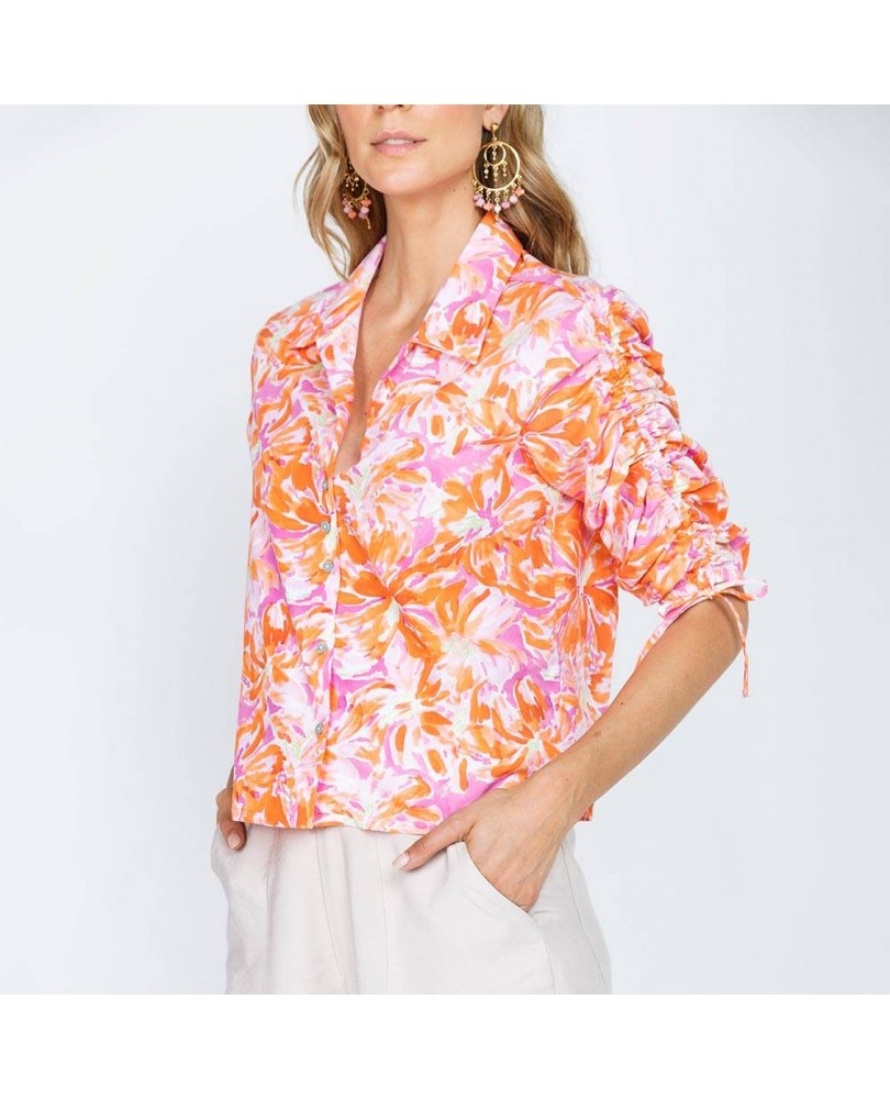 CAMISA MANGA 3/4 PARA MUJER ESTAMPADA Adrissa