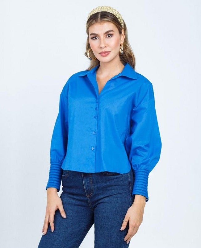 CAMISA MANGA LARGA PARA MUJER SILUETA Adrissa