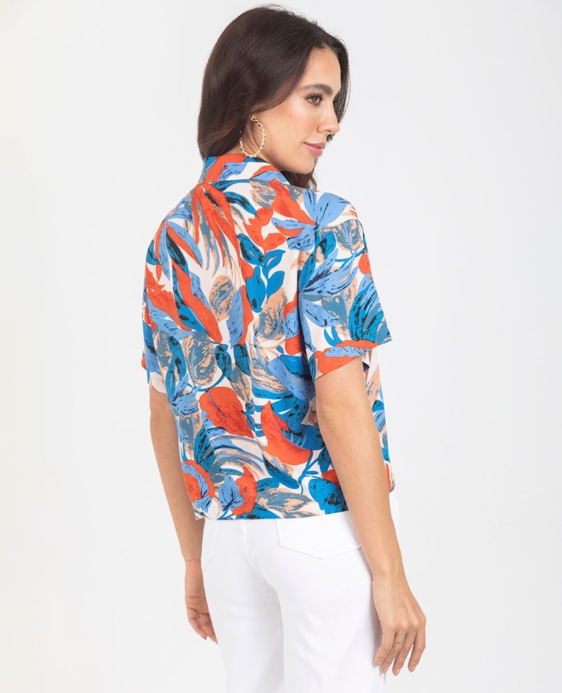 CAMISA RESORT PARA MUJER MANGA CORTA Adrissa