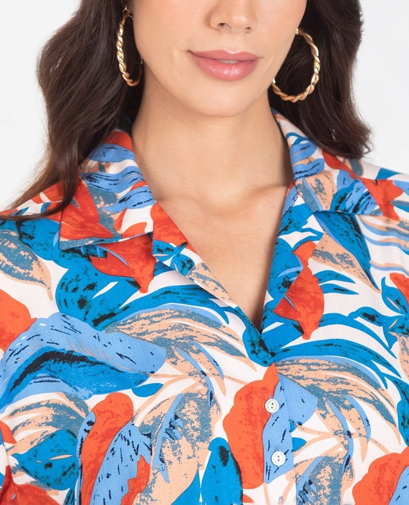 CAMISA RESORT PARA MUJER MANGA CORTA Adrissa