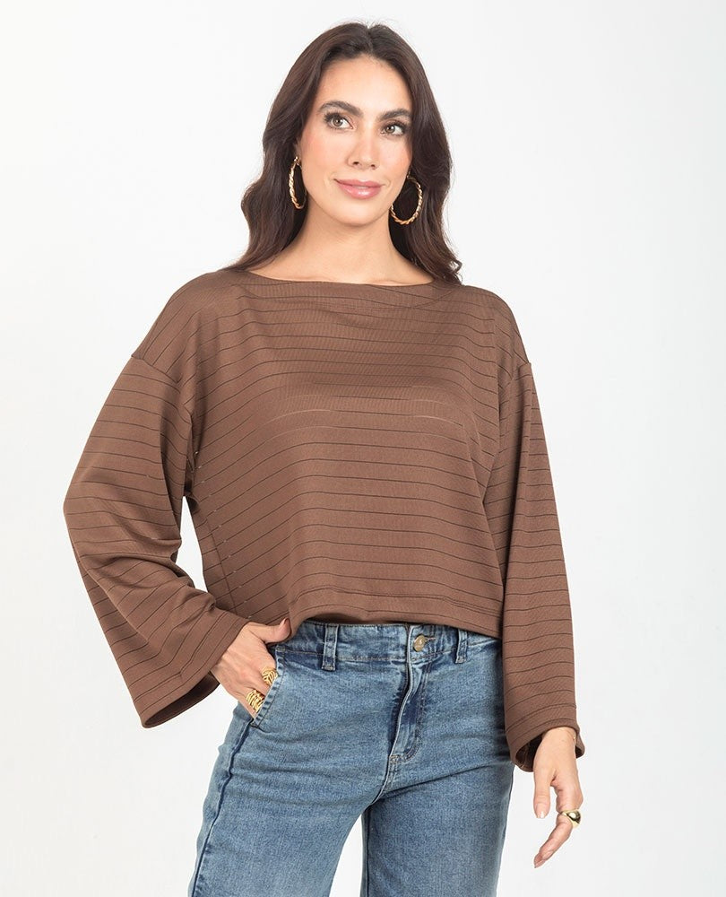 CAMISETA ESCOTE BANDEJA PARA MUJER Adrissa