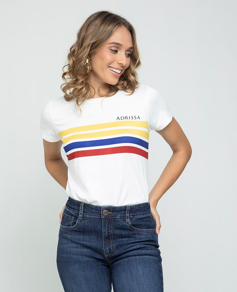 CAMISETA ESTAMPADO COLOMBIA PARA MUJER Adrissa