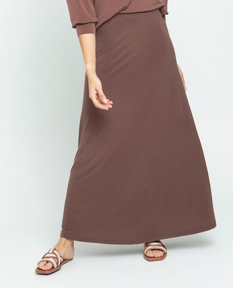 FALDA LARGA PARA MUJER EN TEJIDO DE PUNT Adrissa