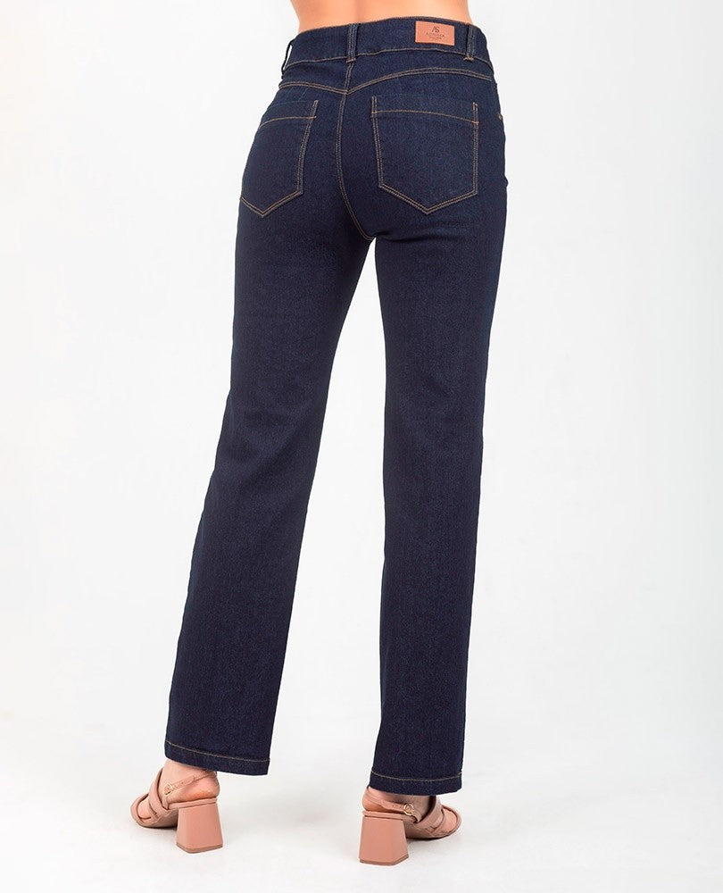 JEAN BOTA RECTA PARA MUJER TONO OSCURO Adrissa