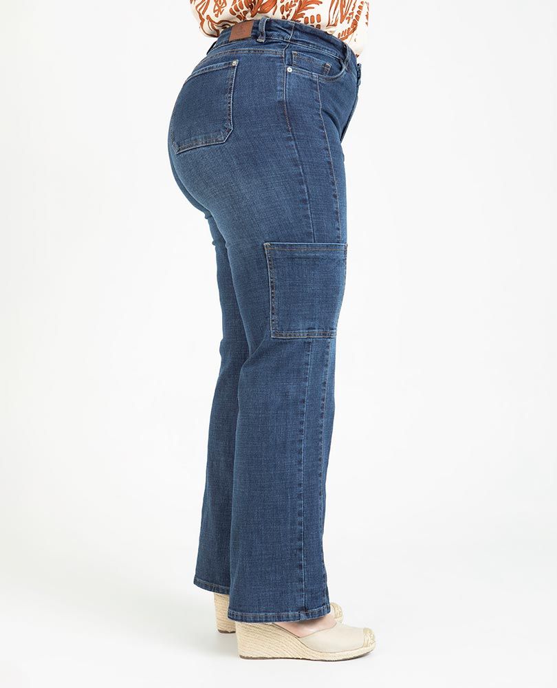 JEAN CARGO TALLAS GRANDES TONO OSCURO Adrissa