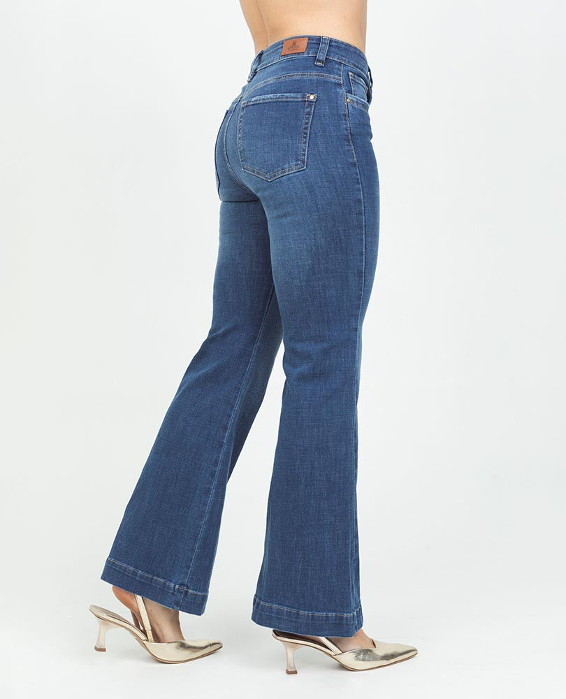 JEAN FLARE PARA MUJER TONO MEDIO Adrissa