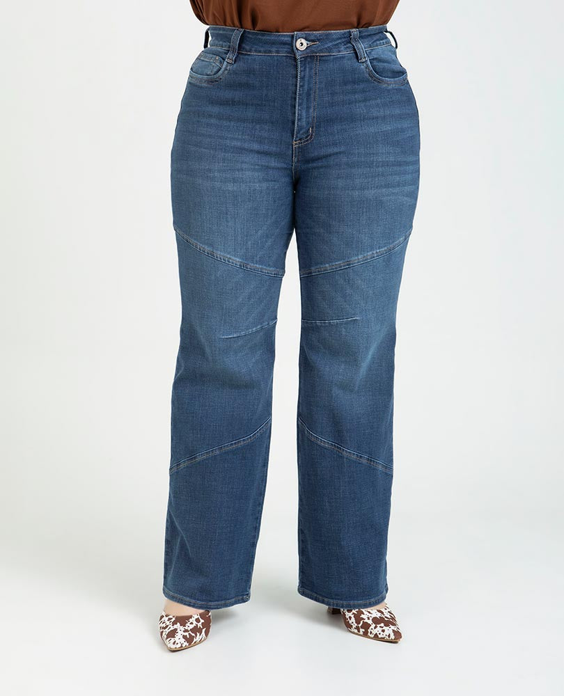 JEAN FLARE TALLAS GRANDES CON CORTES Adrissa