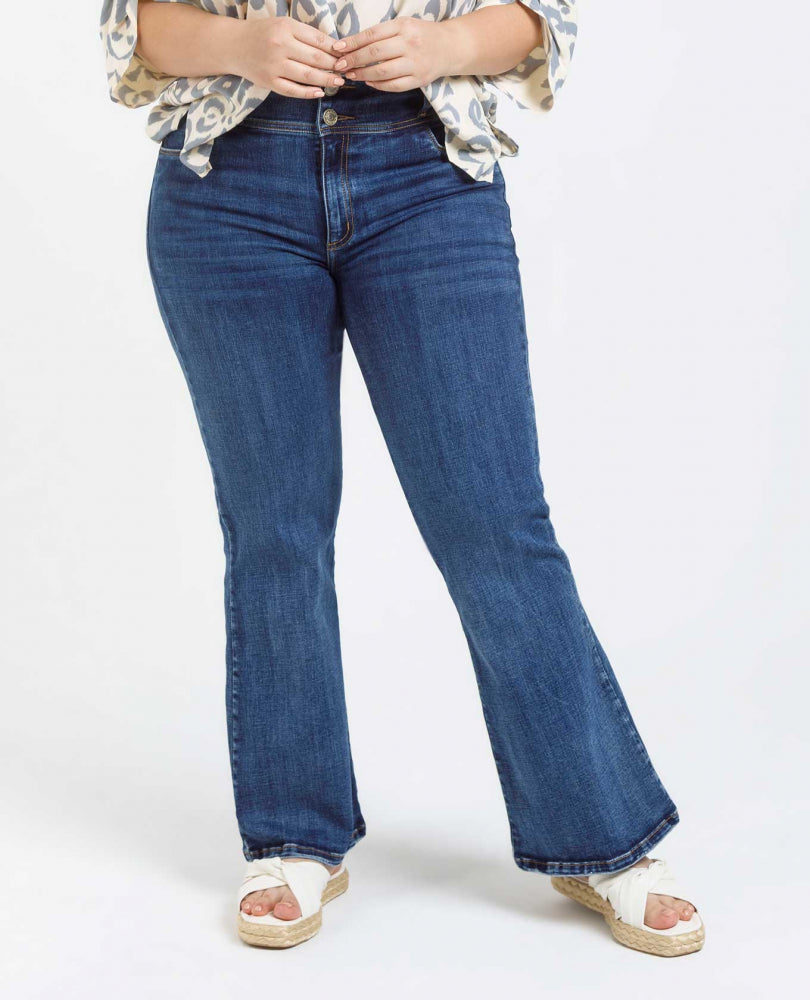 JEAN FLARE TALLAS GRANDES TONO MEDIO Adrissa