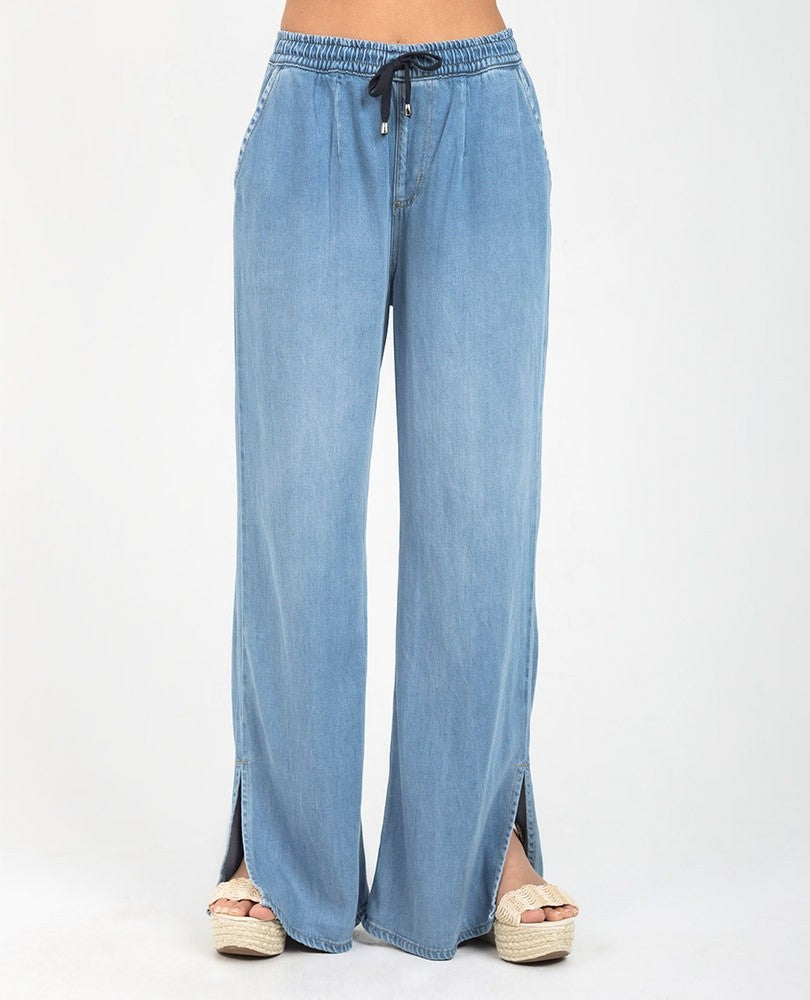 JEAN WIDE LEG PARA MUJER ABERTURAS Adrissa