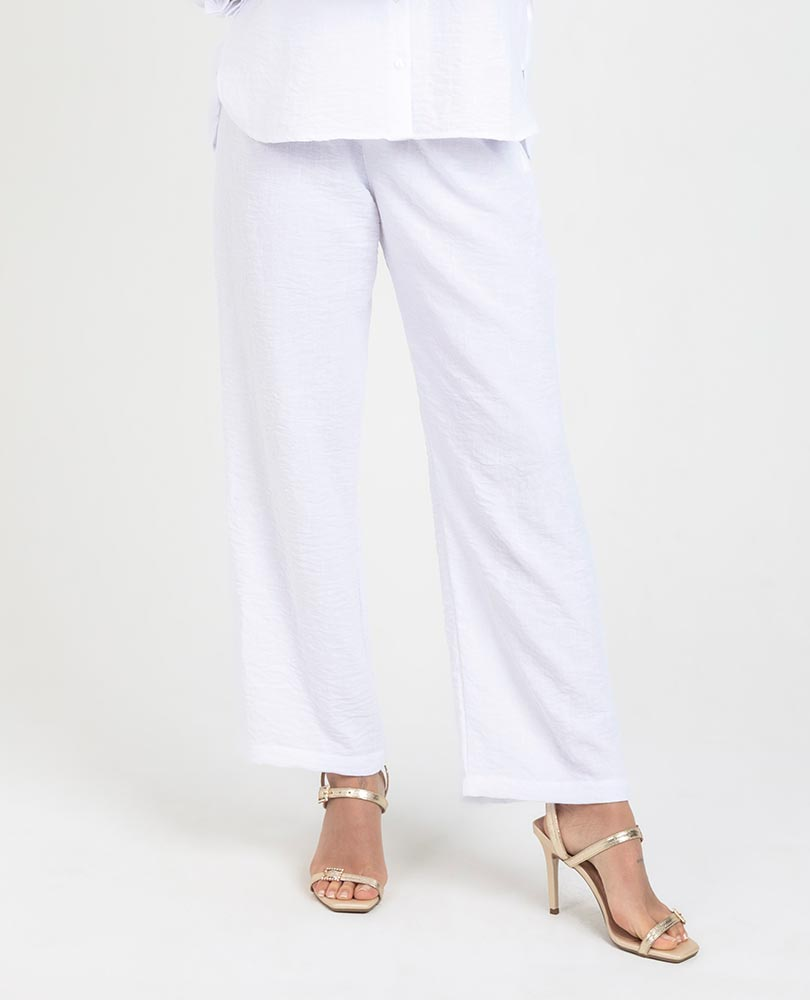 PANTALÓN BLANCO PARA MUJER SILUETA RECTA Adrissa
