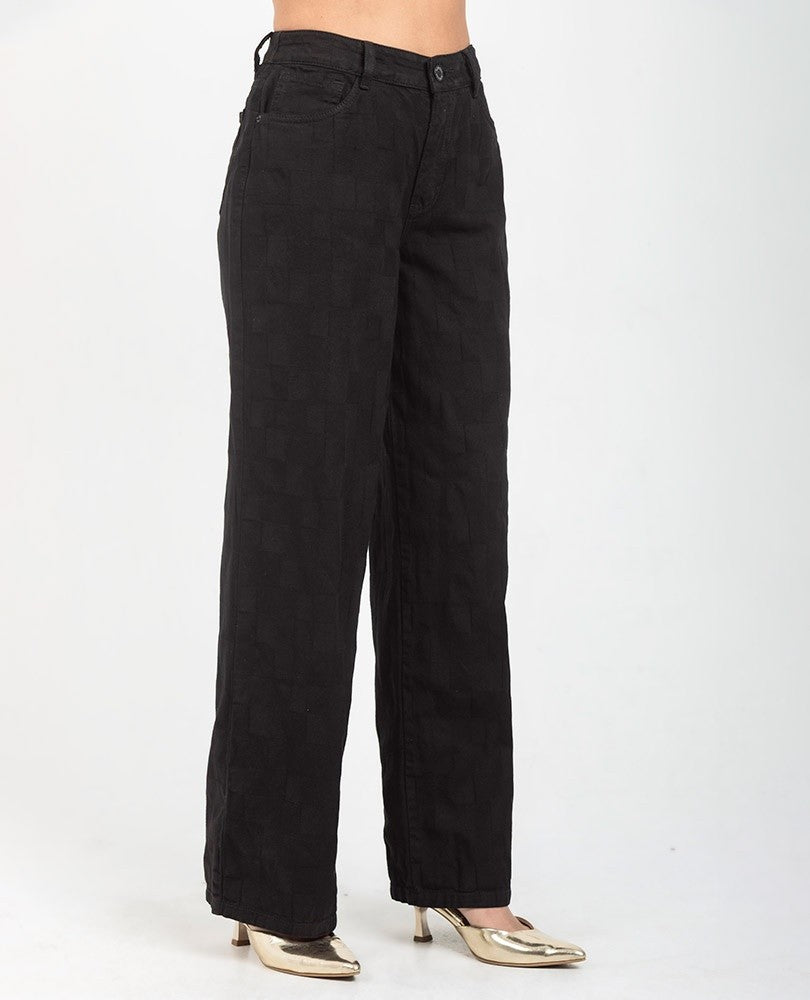 PANTALÓN NEGRO PARA MUJER SILUETA PALAZZO Adrissa