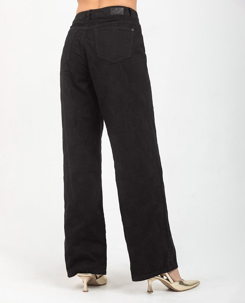 PANTALÓN NEGRO PARA MUJER SILUETA PALAZZO Adrissa
