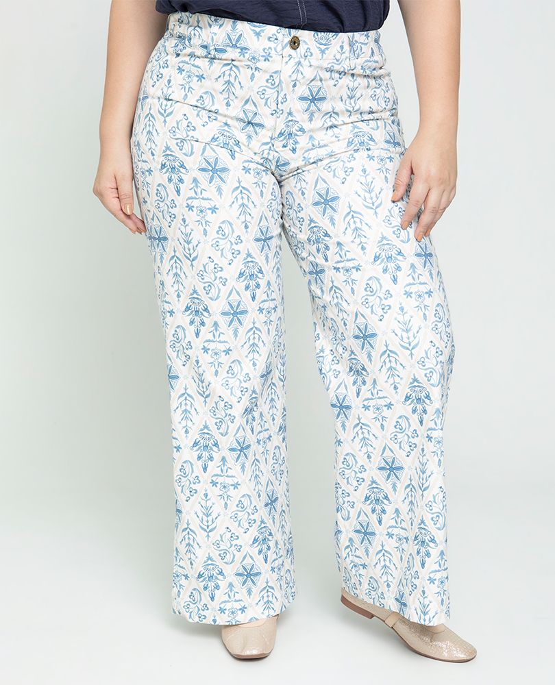PANTALON PALAZZO TALLAS GRANDES ESTAMPADO Adrissa