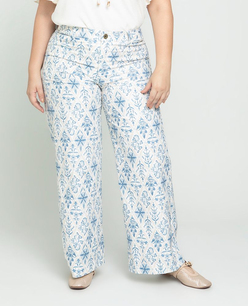 PANTALON PALAZZO TALLAS GRANDES ESTAMPADO Adrissa