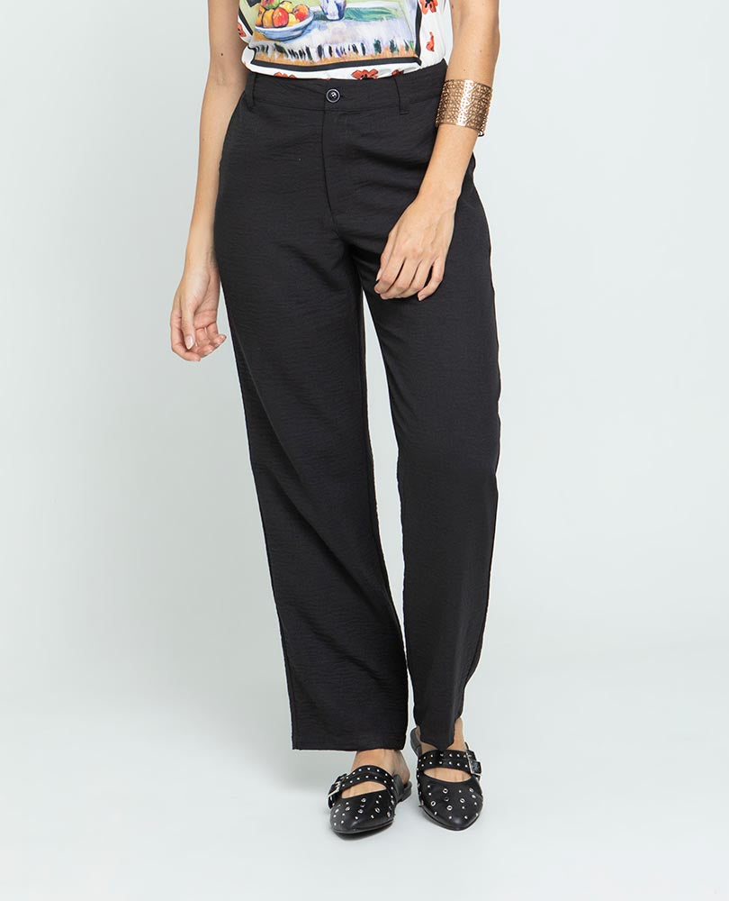 PANTALÓN PARA MUJER SILUETA RECTA NEGRO Adrissa