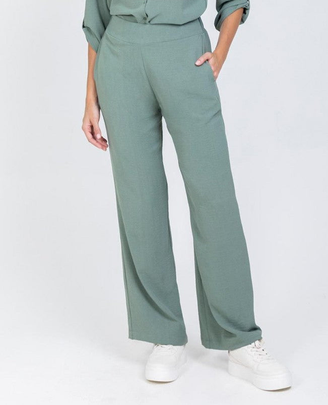 PANTALÓN RECTO PARA MUJER CON ELASTICO Adrissa