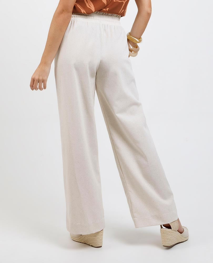 PANTALÓN RECTO PARA MUJER CON ELASTICO Adrissa