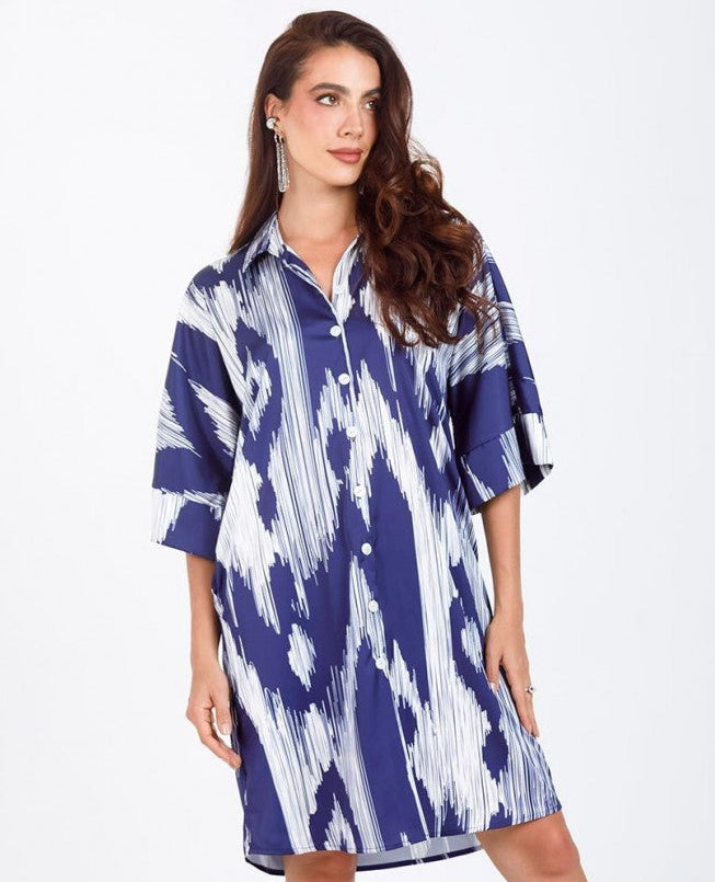 VESTIDO CAMISERO PARA MUJER ESTAMPADO Adrissa