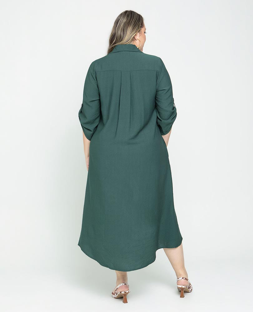 VESTIDO CAMISERO TALLAS GRANDES Adrissa