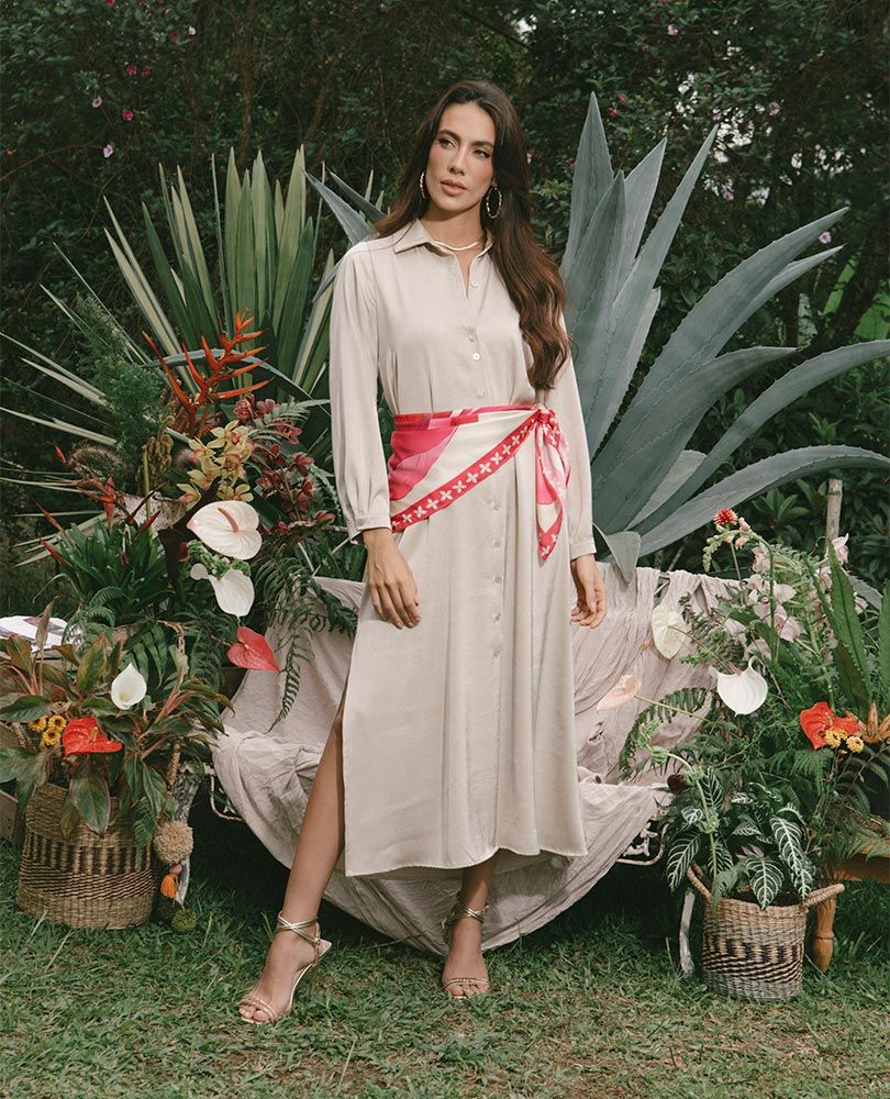 VESTIDO CELEBRACIÓN PARA MUJER CAMISERO Adrissa