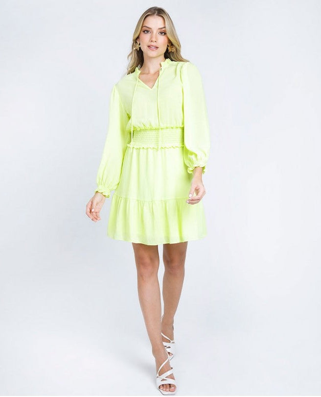 VESTIDO CORTO PARA MUJER MANGA LARGA Adrissa