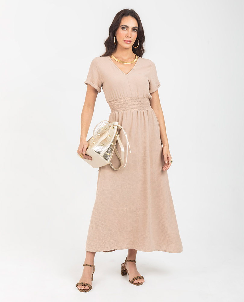 VESTIDO MIDI PARA MUJER ESCOTE V Adrissa