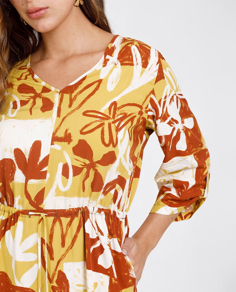 VESTIDO MIDI PARA MUJER ESTAMPADO Adrissa