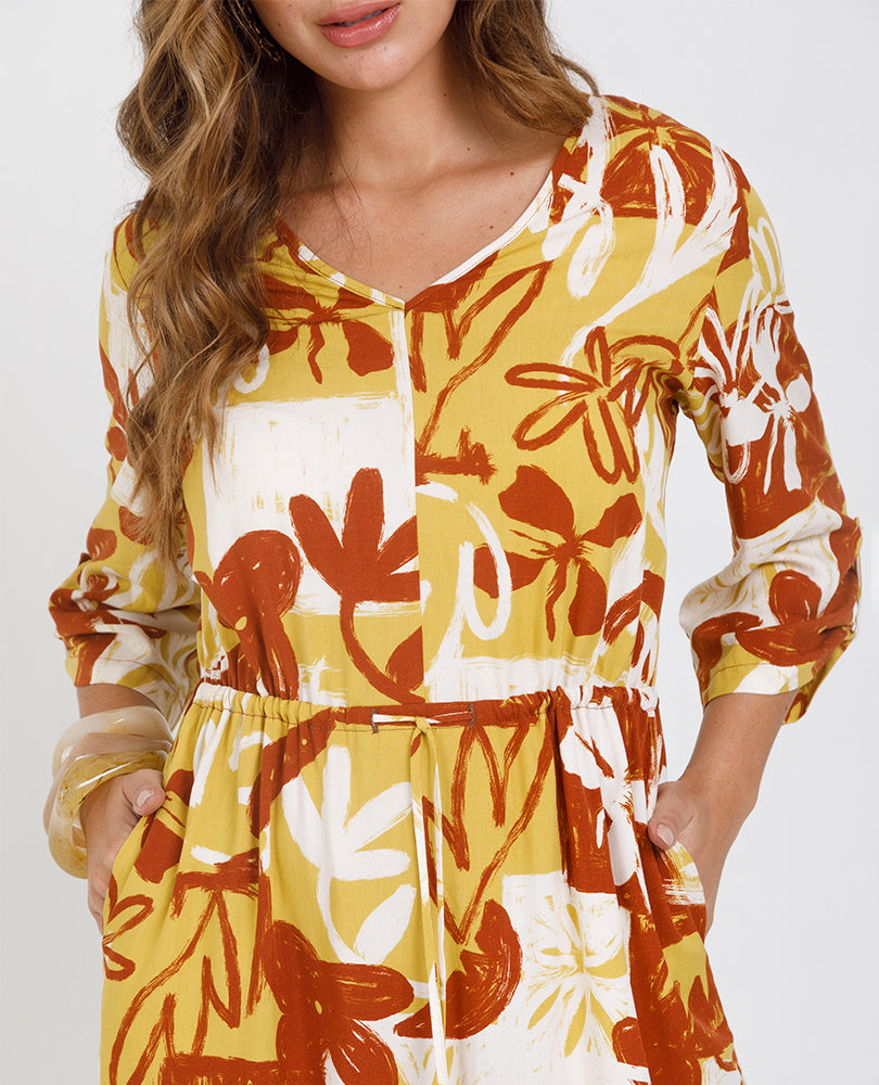 VESTIDO MIDI PARA MUJER ESTAMPADO Adrissa