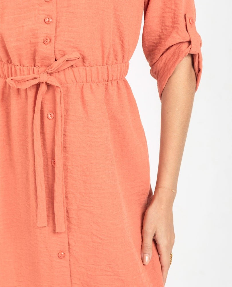 VESTIDO MIDI PARA MUJER MANGA 3/4 Adrissa