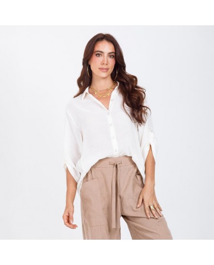 CAMISA MANGA 3/4 PARA MUJER