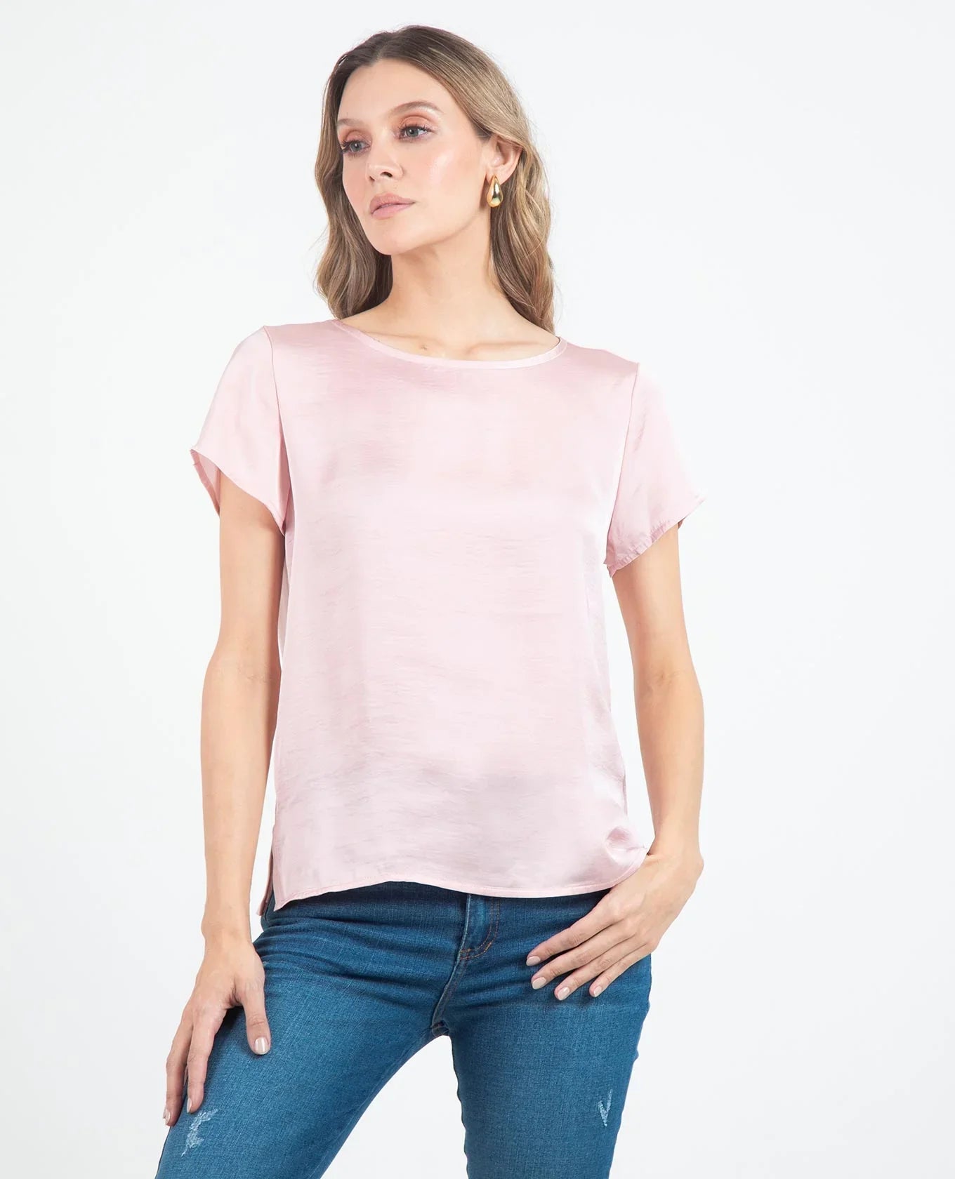 BLUSA ADRISSA BÁSICA JULIANA PARA MUJER PALO DE ROSA Adrissa