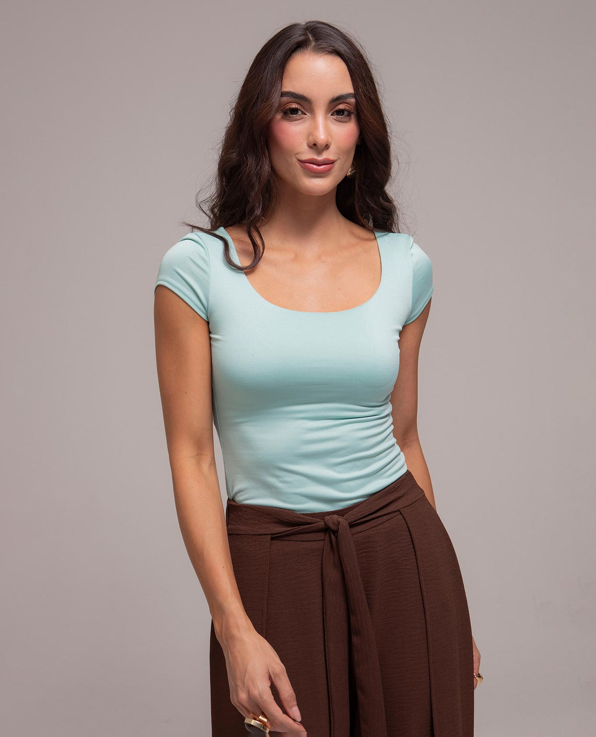BLUSA ADRISSA BÁSICA REBECA PARA MUJER VERDE MENTA Adrissa Blusas